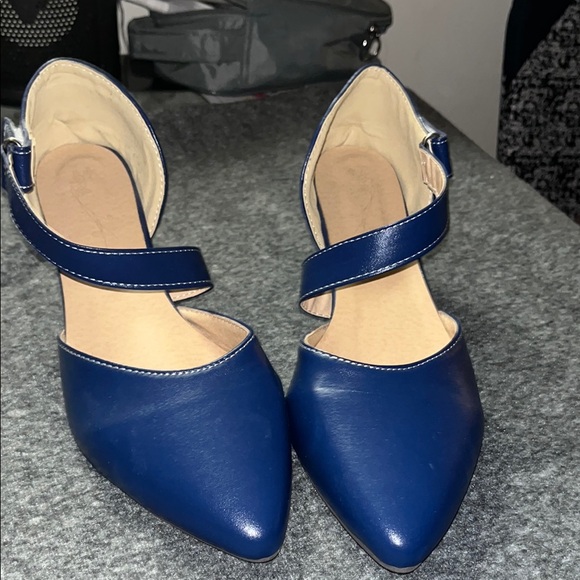 Blue Women's Strap Shoes - Picture 1 of 1